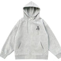 2025 New Style Men's Teenager Full Zip Knitted Breathable Quick-Dry Solid Sporty Loose Fit Hoodie Long Sleeve Sweatshirt Spring
