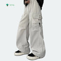 2026 New Arrival Men's Specialty 3D Embossed Casual Breathable Windproof Cargo Pants Adjustable Drawstring Fit Teens & Adults