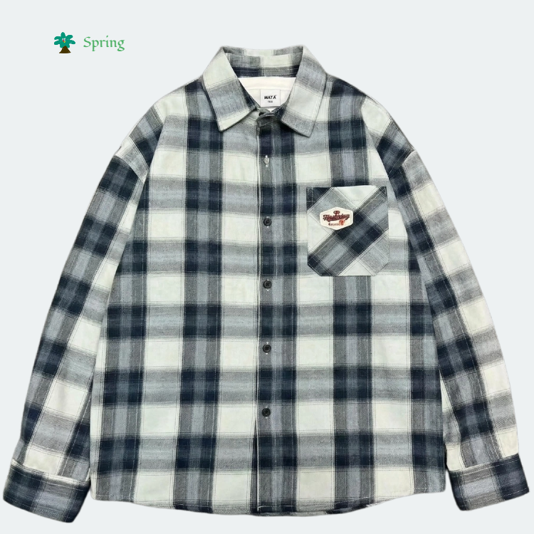 2026 New Arrival Teen Boys Denim Letter Shirt | Custom Logo/Label Available | MOQ 4 | Casual Daily 100% Cotton Breathable