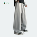 2026 Spring Preppy Style Side Stripe Knitted Breathable Polyester/Cotton Midweight Drawstring Casual Elastic Waist Sports Pants