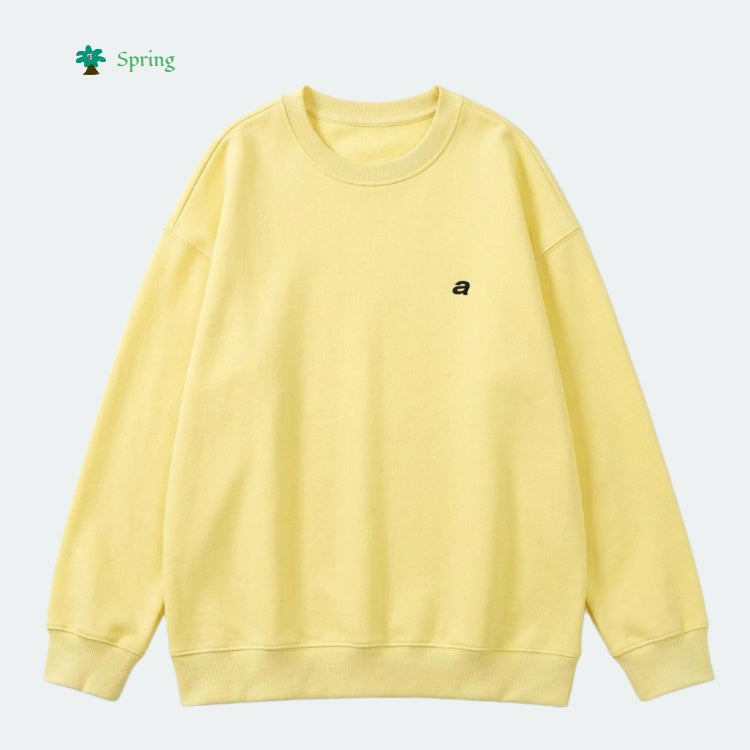 2026 Spring Trendy Casual Daily Splicing Crew Neck Sweatshirt for Teenagers Custom Logo Small MOQ 4 Pieces Unisex