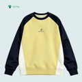 2026 Spring Trendy Casual Woven Garment Dyed Crew Neck Sweatshirt for Teenagers Custom Logo Small MOQ 4 Pieces Unisex Girl