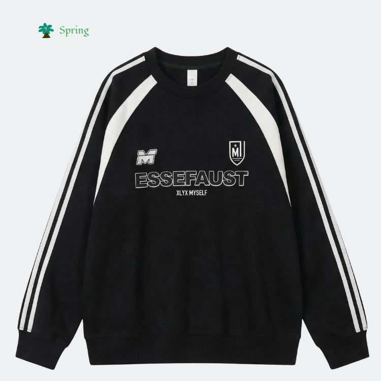 2026 Spring Unisex Loose Crew Neck Sweatshirt Casual Daily Student Wear Small MOQ 4 Pieces