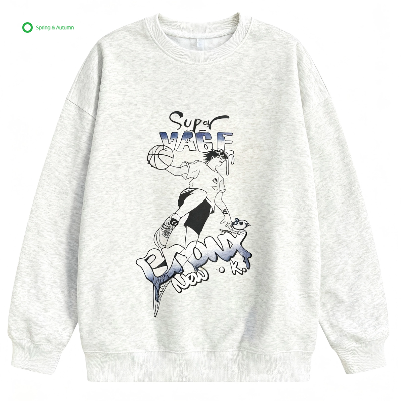 New Spring Autumn Men O-Neck Solid Knitted Polyester/Cotton 180g Breathable Quick Dry Regular Sleeve Sporty Casual Comfortable